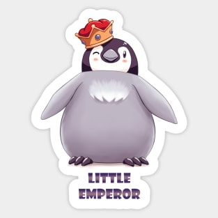 Emperor Penguin Chick 1 (Words) Sticker